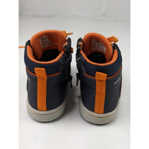 Geox Dark Gray/Orange Hightop Sneakers - Picture 5 of 7